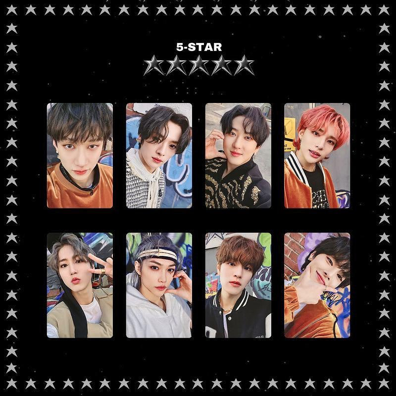 Stray kids - 5 STAR ორიგინალის მსგავსი ფოტოქარდები